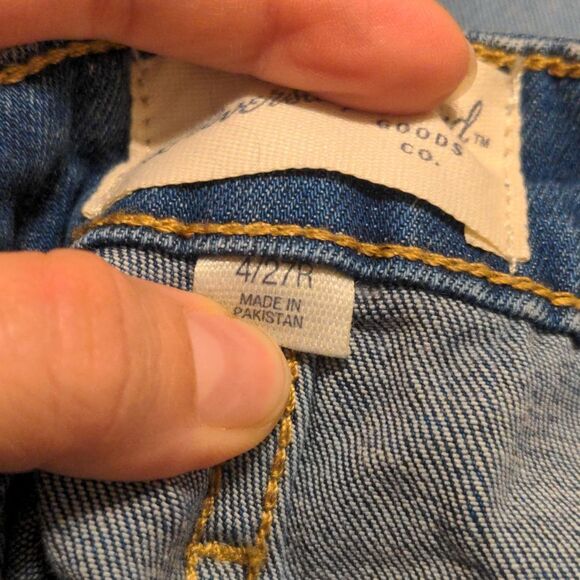 Universal Thread Two Tone Jeans - High Rise Skinny - Size 4 / 27 R - Picture 6 of 8